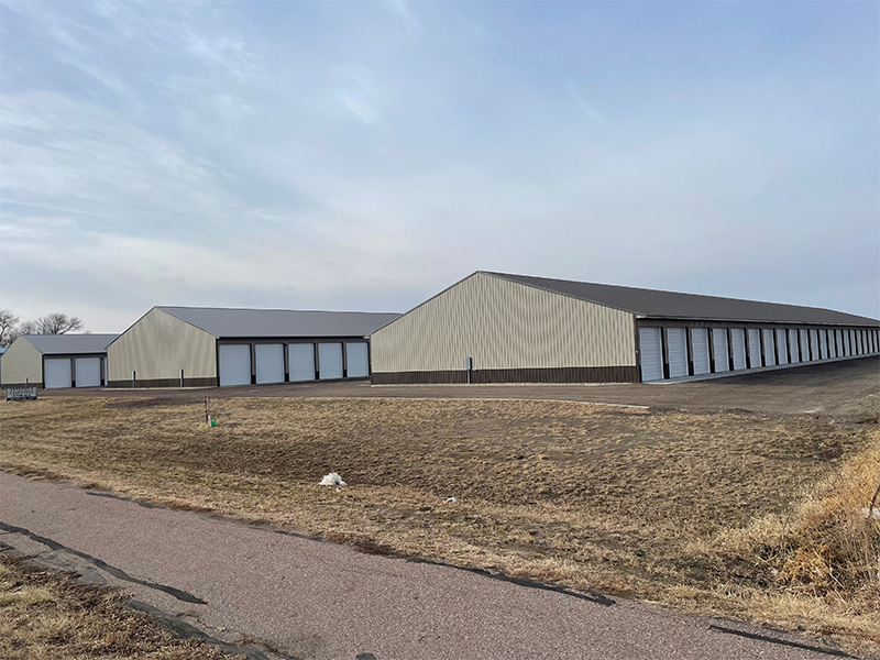 yard with various storage facilities yankton sd